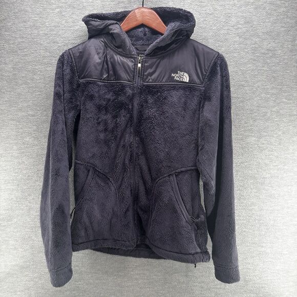 THE NORTH FACE - Women's Oso Sherpa Navy Blue Hooded Zip Up Jacket Size Small - Picture 1 of 8